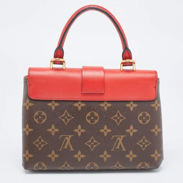 Pre Owned Louis Vuitton Coquelicot Monogram Canvas Locky BB Bag
