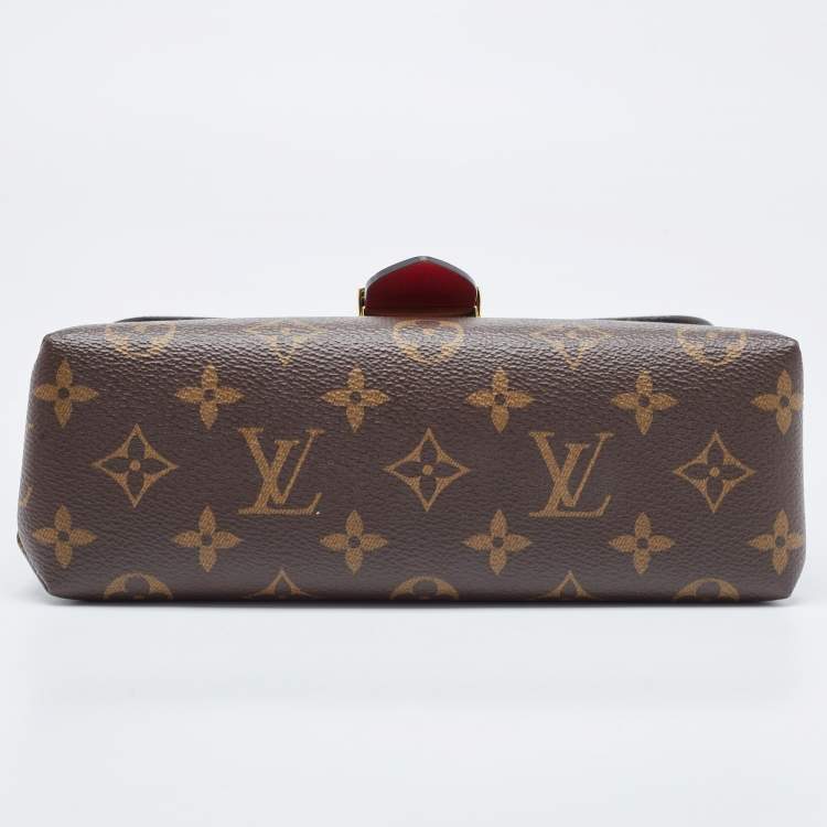 Pre Owned Louis Vuitton Coquelicot Monogram Canvas Locky BB Bag