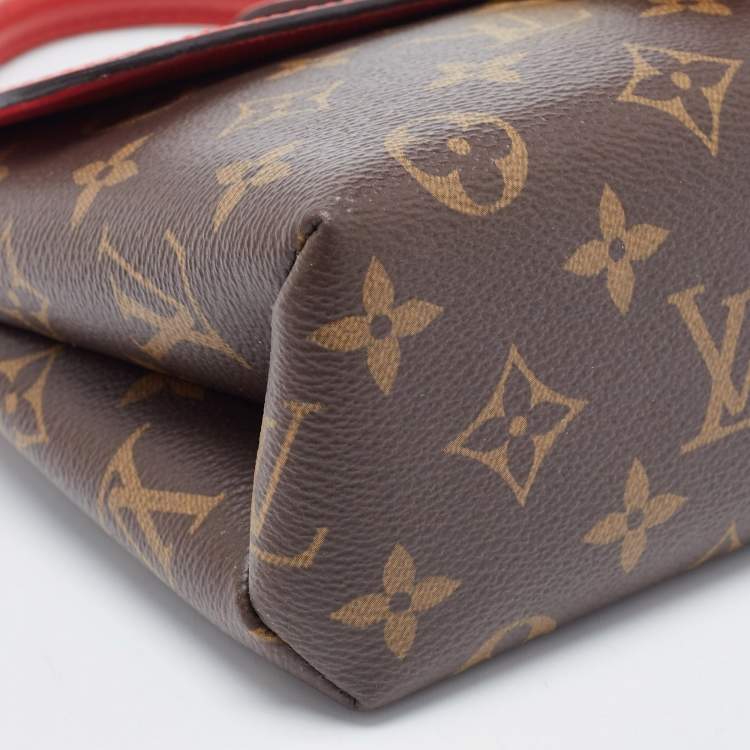 Pre Owned Louis Vuitton Coquelicot Monogram Canvas Locky BB Bag