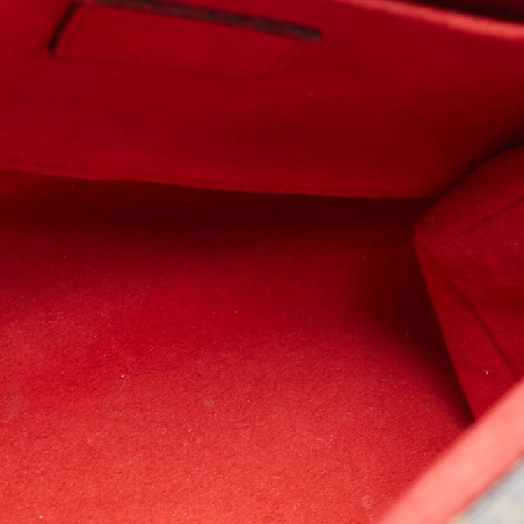 Pre Owned Louis Vuitton Coquelicot Monogram Canvas Locky BB Bag