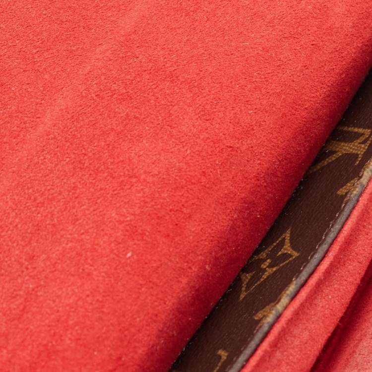 Pre Owned Louis Vuitton Coquelicot Monogram Canvas Locky BB Bag