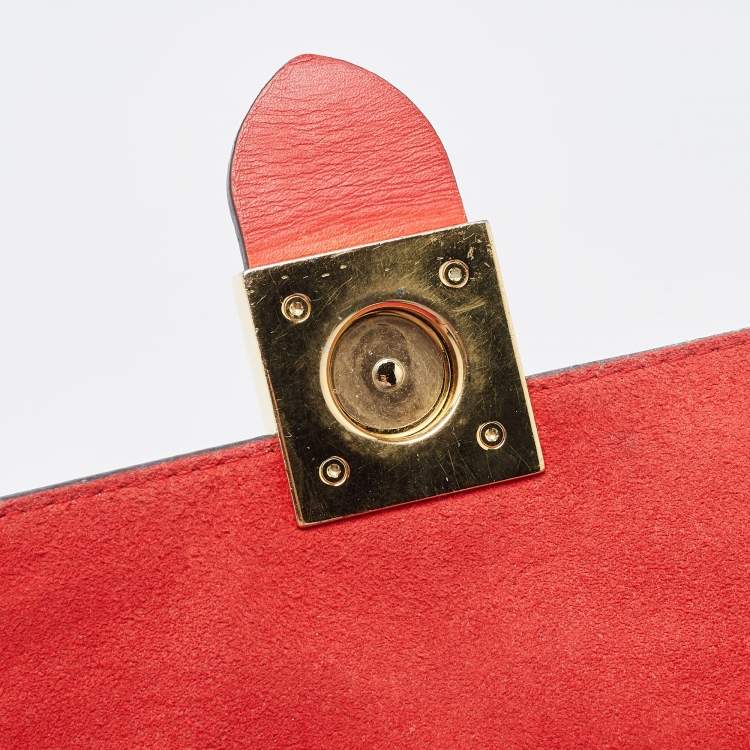 Pre Owned Louis Vuitton Coquelicot Monogram Canvas Locky BB Bag