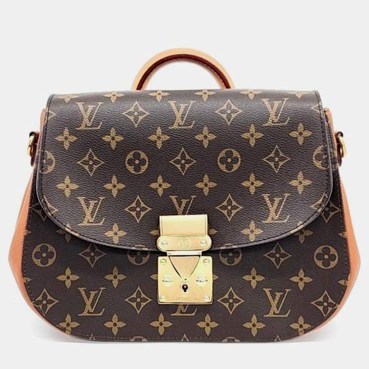 Pre Owned Louis Vuitton Monogram Canvas Leather Brown Eden MM