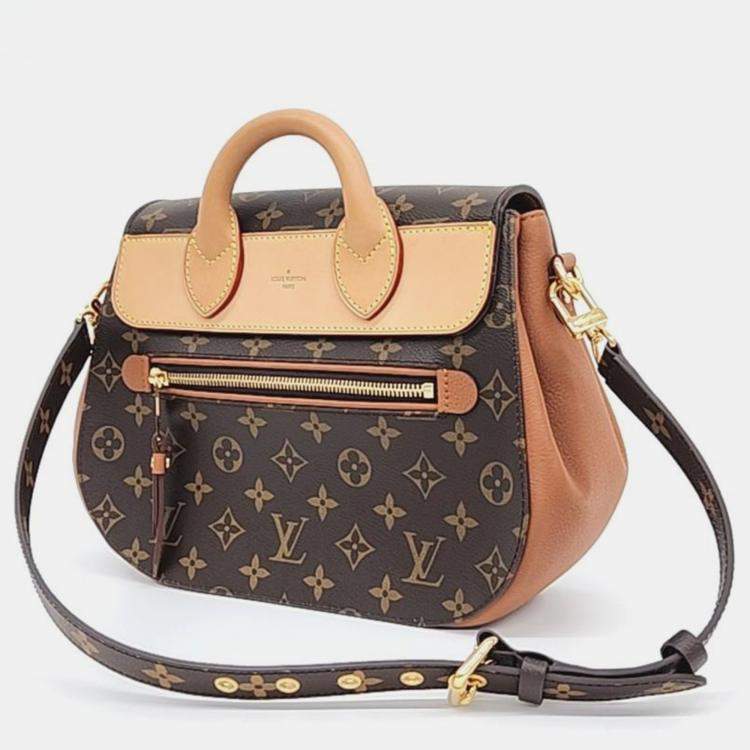Pre Owned Louis Vuitton Monogram Canvas Leather Brown Eden MM
