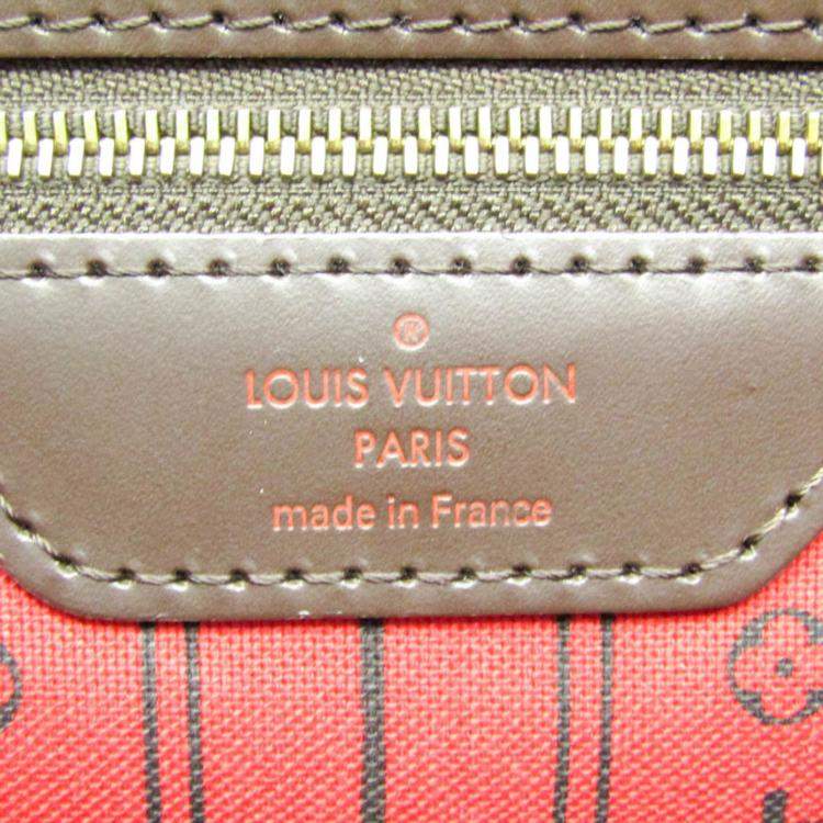 Pre Owned Louis Vuitton Brown Damier Ebene Canvas Neverfull MM Tote Bag