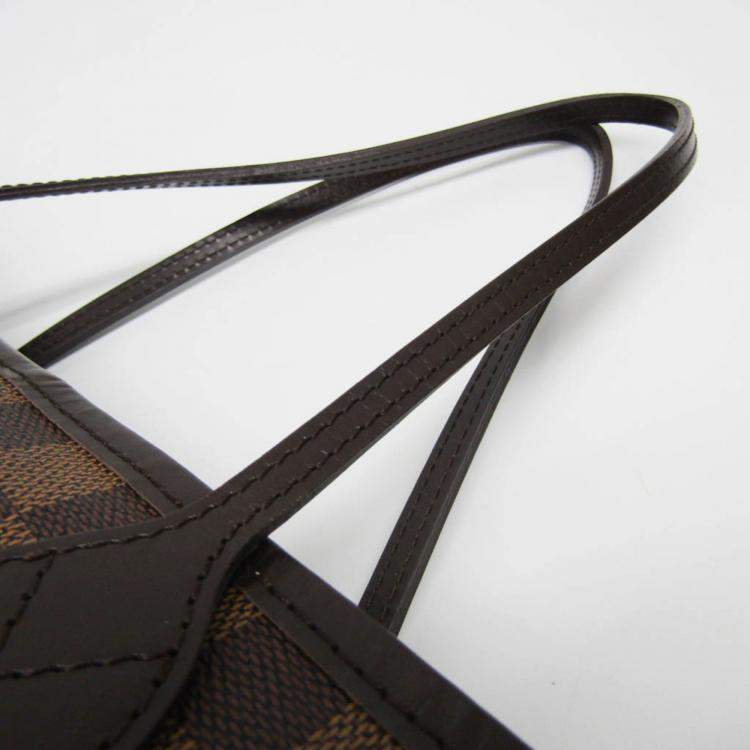 Pre Owned Louis Vuitton Brown Damier Ebene Canvas Neverfull MM Tote Bag