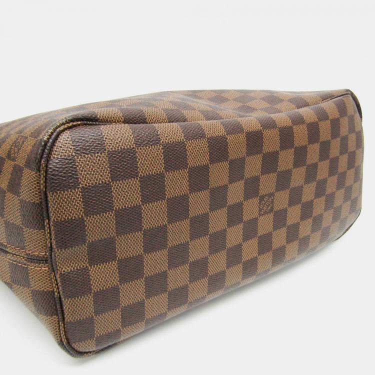 Pre Owned Louis Vuitton Brown Damier Ebene Canvas Neverfull MM Tote Bag