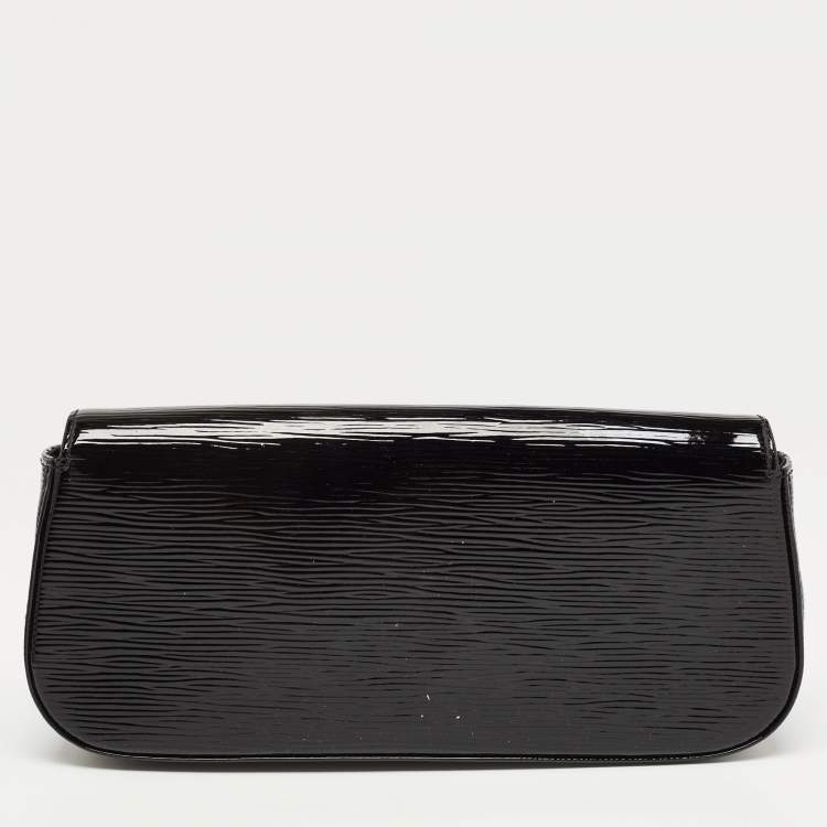 Pre Owned Louis Vuitton Black Electric Epi Leather Sobe Clutch