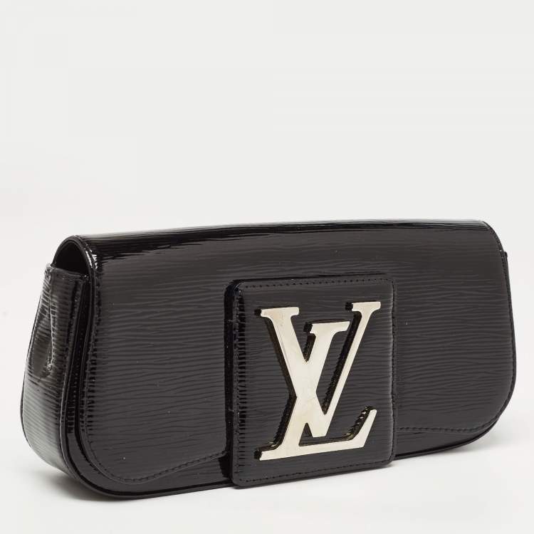 Pre Owned Louis Vuitton Black Electric Epi Leather Sobe Clutch