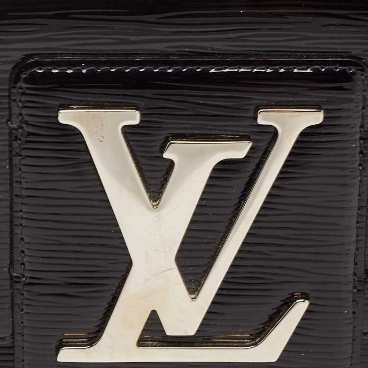 Pre Owned Louis Vuitton Black Electric Epi Leather Sobe Clutch