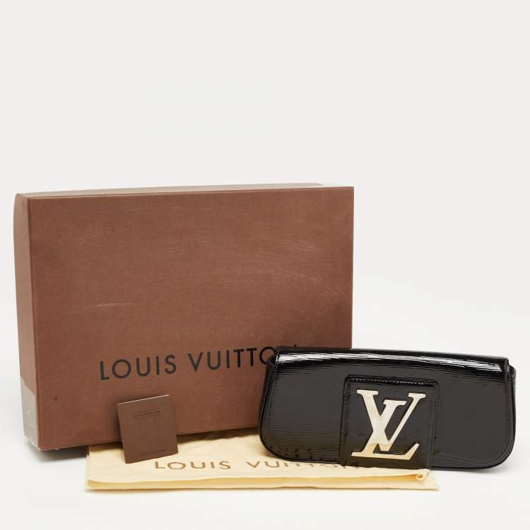 Pre Owned Louis Vuitton Black Electric Epi Leather Sobe Clutch
