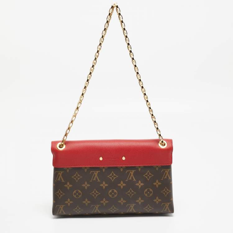 Pre Owned Louis Vuitton Cherry Monogram Canvas Pallas Chain Bag