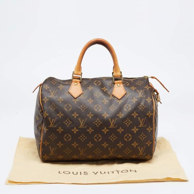Pre Owned Louis Vuitton Monogram Canvas Speedy 30 Bag