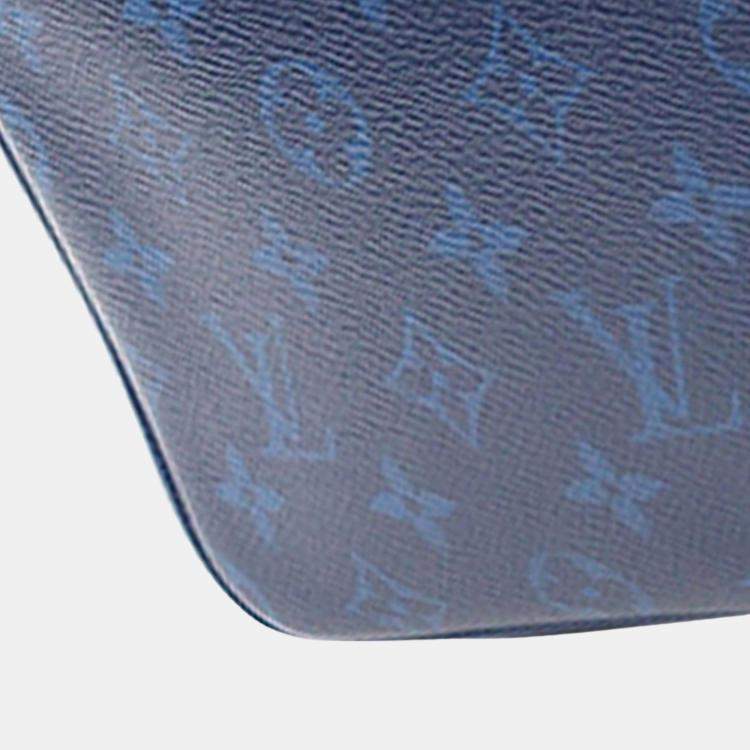 Pre Owned Louis Vuitton Blue Monogram Taigarama Outdoor Messenger