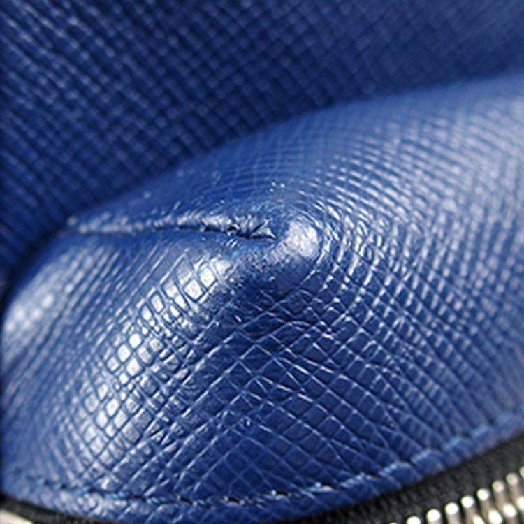 Pre Owned Louis Vuitton Blue Monogram Taigarama Outdoor Messenger