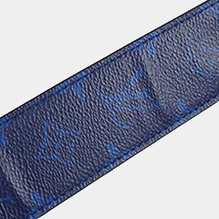 Pre Owned Louis Vuitton Blue Monogram Taigarama Outdoor Messenger