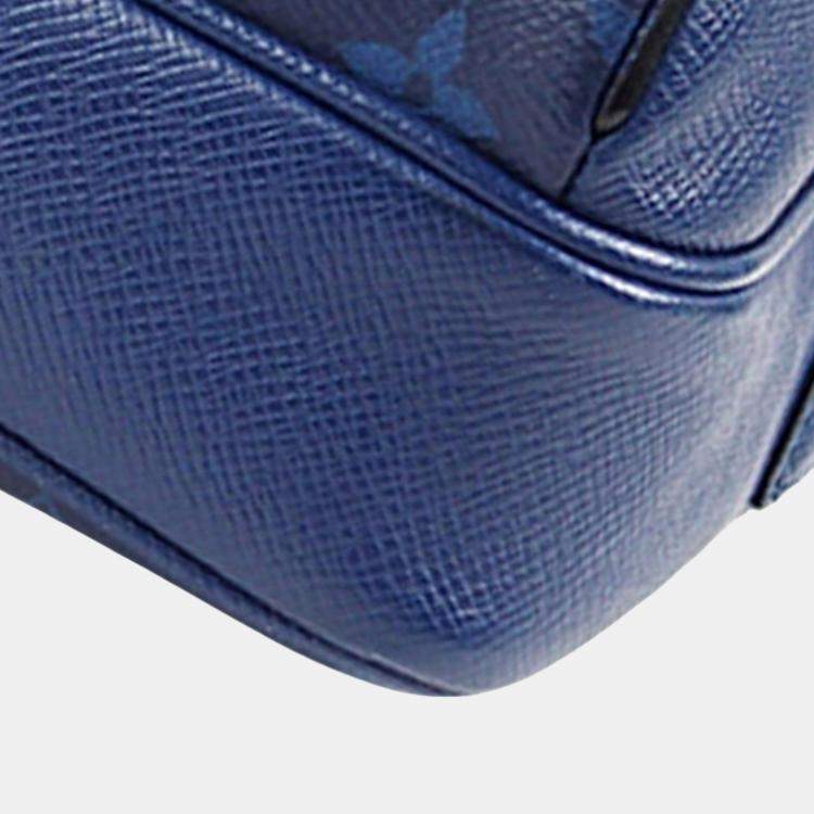 Pre Owned Louis Vuitton Blue Monogram Taigarama Outdoor Messenger