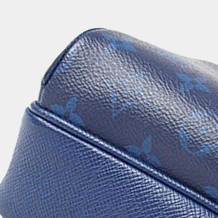 Pre Owned Louis Vuitton Blue Monogram Taigarama Outdoor Messenger