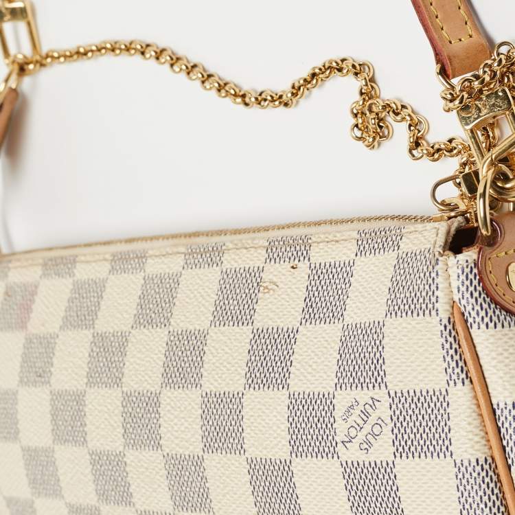 Pre Owned Louis Vuitton Damier Azur Canvas Eva Pochette