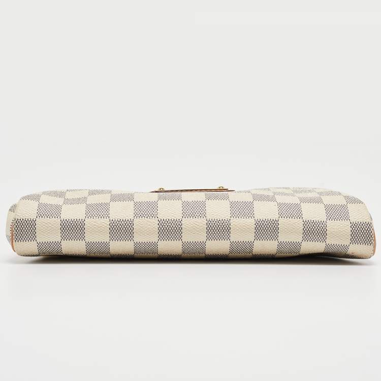 Pre Owned Louis Vuitton Damier Azur Canvas Eva Pochette