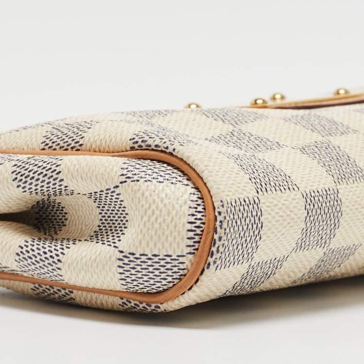 Pre Owned Louis Vuitton Damier Azur Canvas Eva Pochette