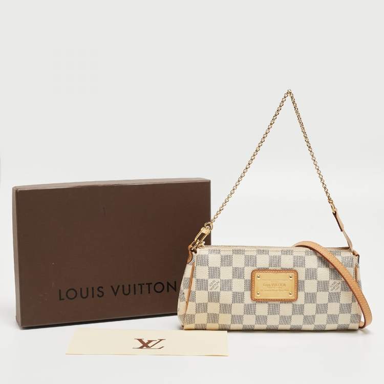Pre Owned Louis Vuitton Damier Azur Canvas Eva Pochette
