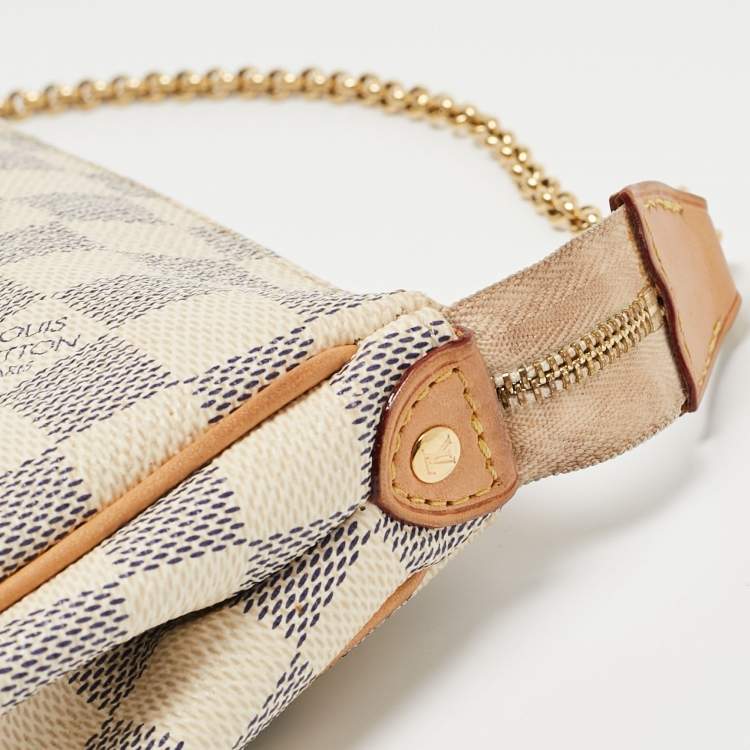 Pre Owned Louis Vuitton Damier Azur Canvas Eva Pochette
