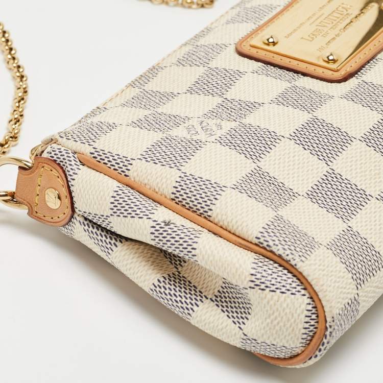 Pre Owned Louis Vuitton Damier Azur Canvas Eva Pochette