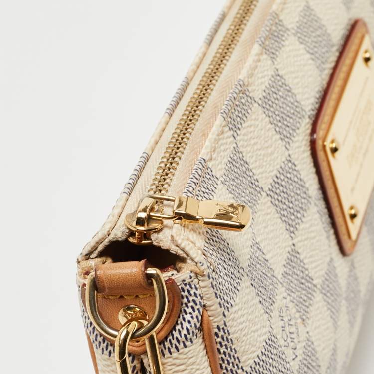Pre Owned Louis Vuitton Damier Azur Canvas Eva Pochette