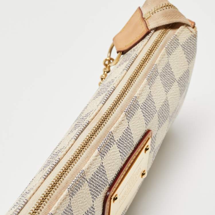 Pre Owned Louis Vuitton Damier Azur Canvas Eva Pochette