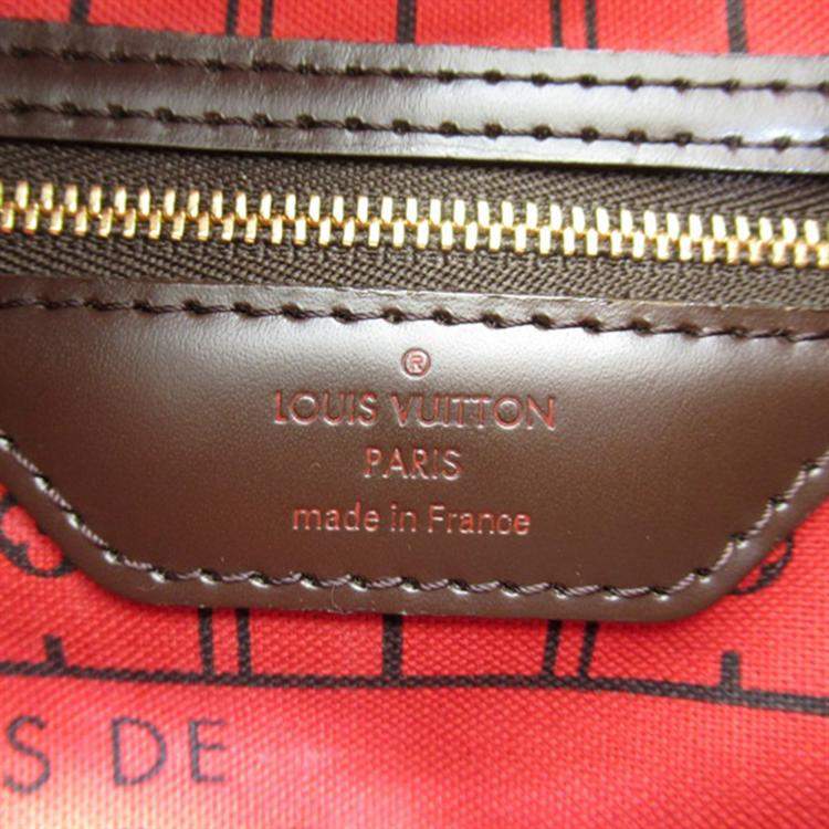 Pre Owned Louis Vuitton Brown Damier Ebene Canvas Neverfull PM Tote Bag