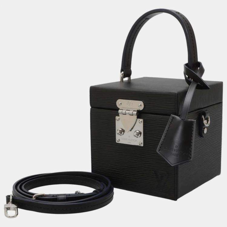 Leather hotsell box handbag