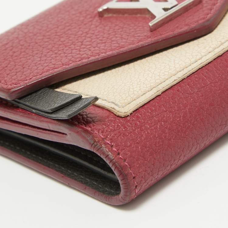 Pre Owned Louis Vuitton Bicolor Leather MyLockMe Compact Wallet