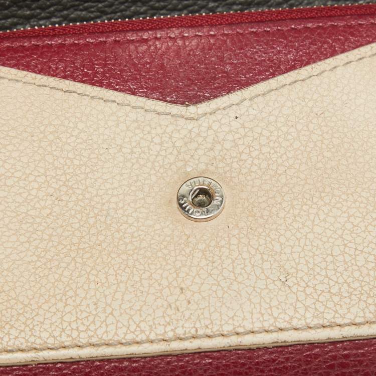 Pre Owned Louis Vuitton Bicolor Leather MyLockMe Compact Wallet
