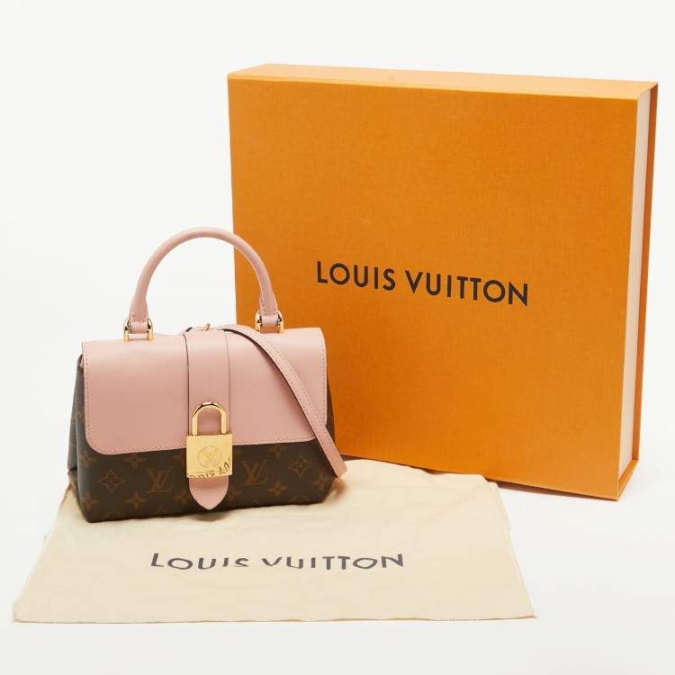 Pre Owned Louis Vuitton Rose Poudre/Monogram Canvas Locky BB Bag