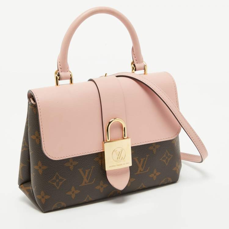 Pre Owned Louis Vuitton Rose Poudre/Monogram Canvas Locky BB Bag