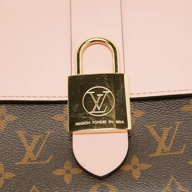 Pre Owned Louis Vuitton Rose Poudre/Monogram Canvas Locky BB Bag
