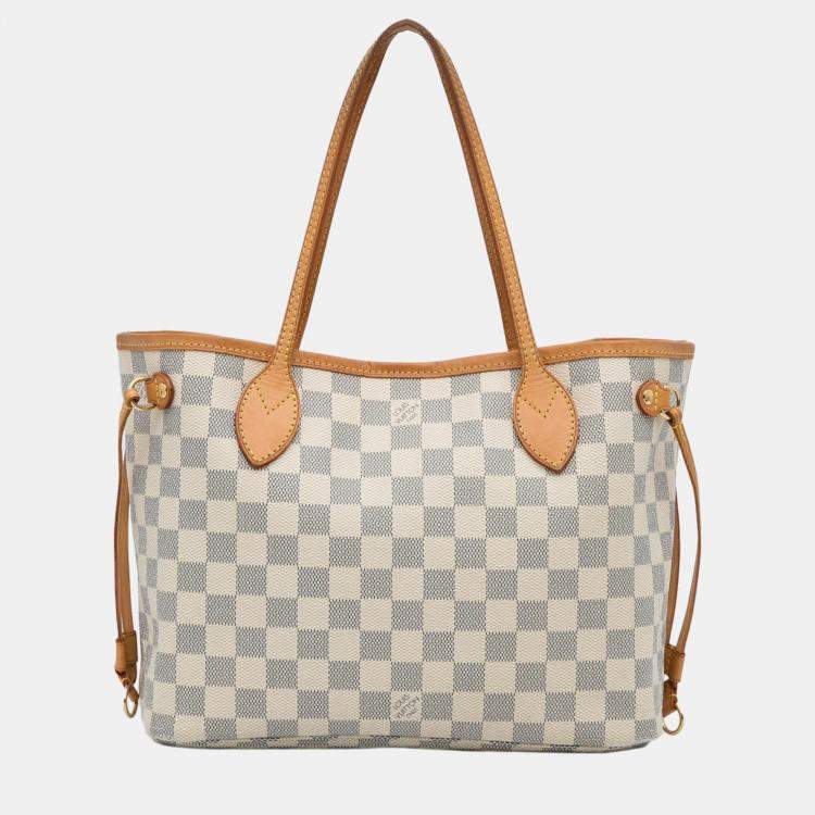 Louis Vuitton White Damier Azur Neverfull PM Louis Vuitton TLC