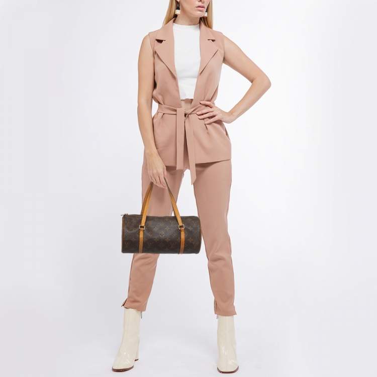 Pre Owned Louis Vuitton Monogram Canvas Papillon 26 Bag