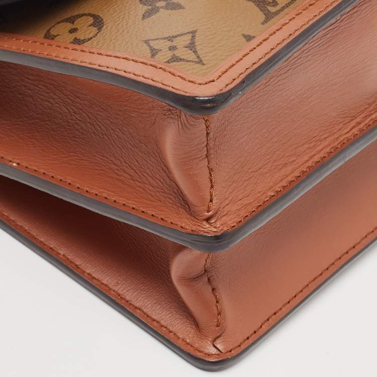 Pre Owned Louis Vuitton Monogram/Monogram Reverse Canvas Dauphine Mini Bag