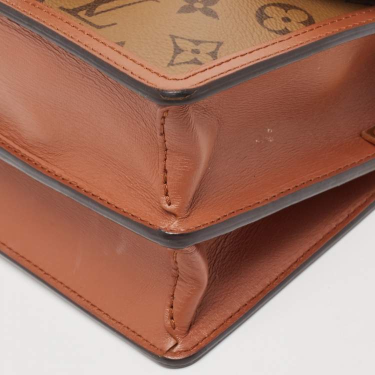 Pre Owned Louis Vuitton Monogram/Monogram Reverse Canvas Dauphine Mini Bag
