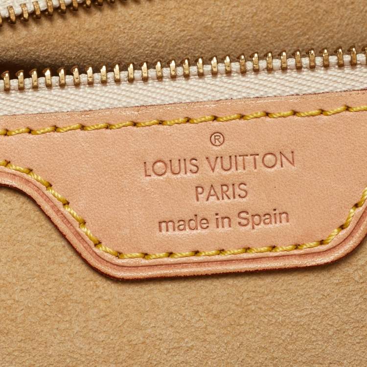 Pre Owned Louis Vuitton Damier Azur Canvas Hampstead PM Bag