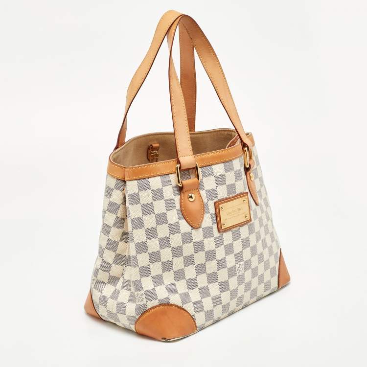 Pre Owned Louis Vuitton Damier Azur Canvas Hampstead PM Bag