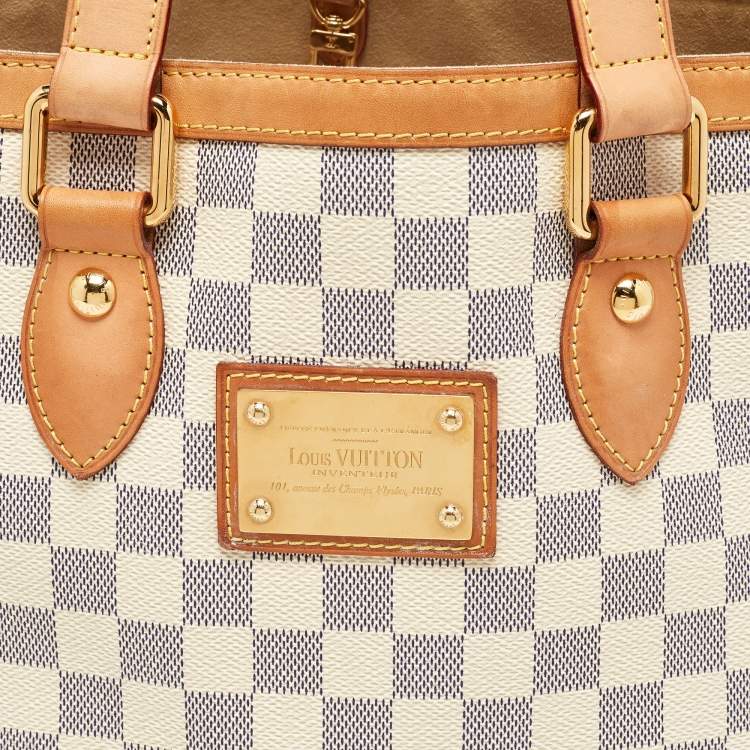 Pre Owned Louis Vuitton Damier Azur Canvas Hampstead PM Bag