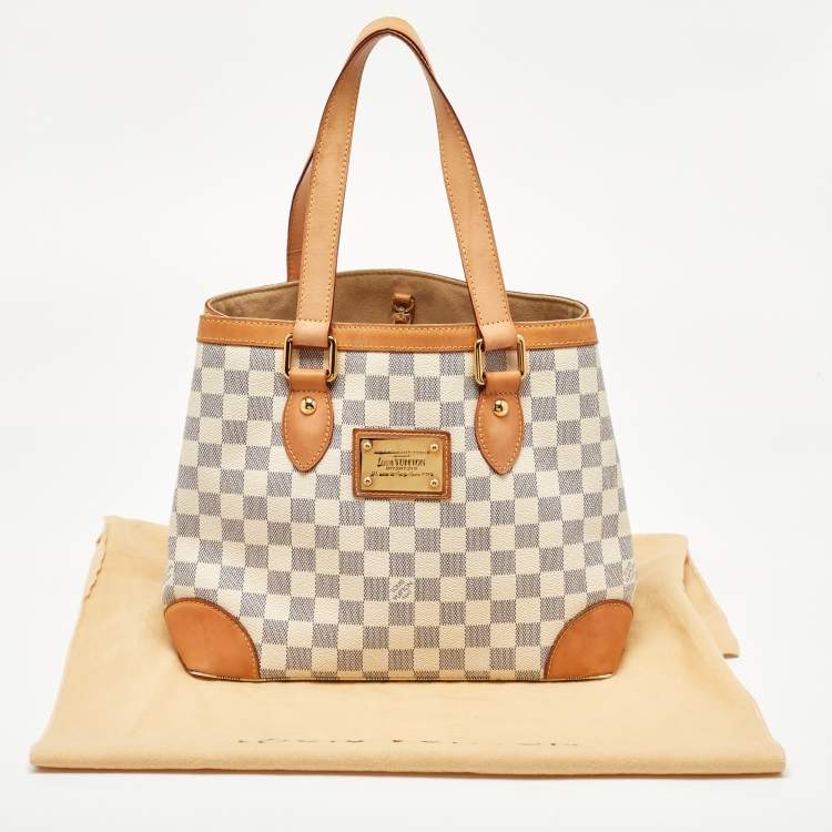 Pre Owned Louis Vuitton Damier Azur Canvas Hampstead PM Bag