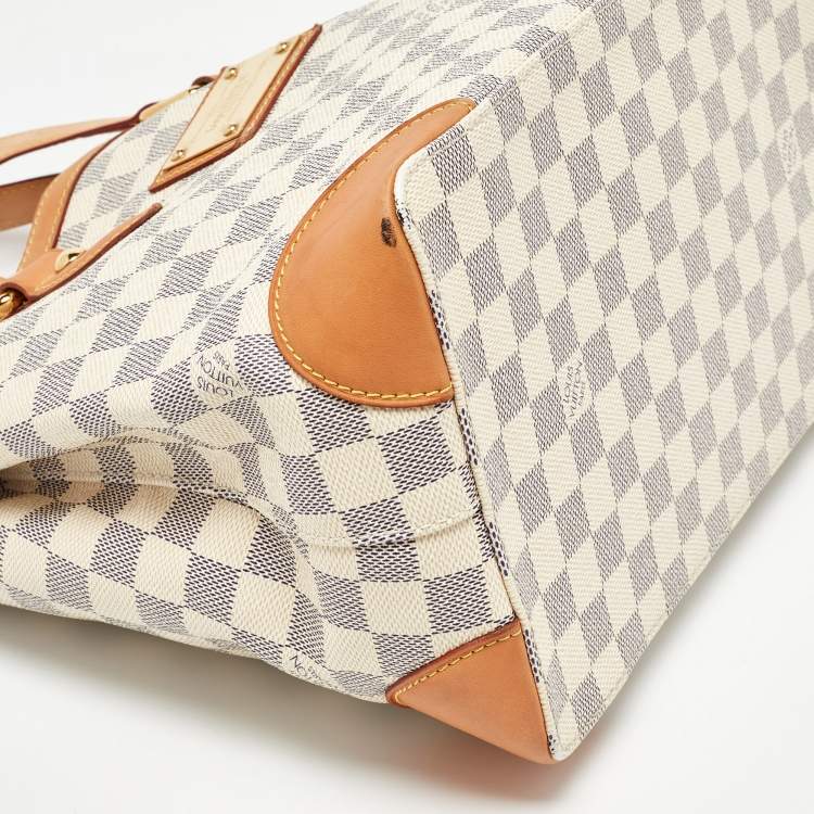 Pre Owned Louis Vuitton Damier Azur Canvas Hampstead PM Bag