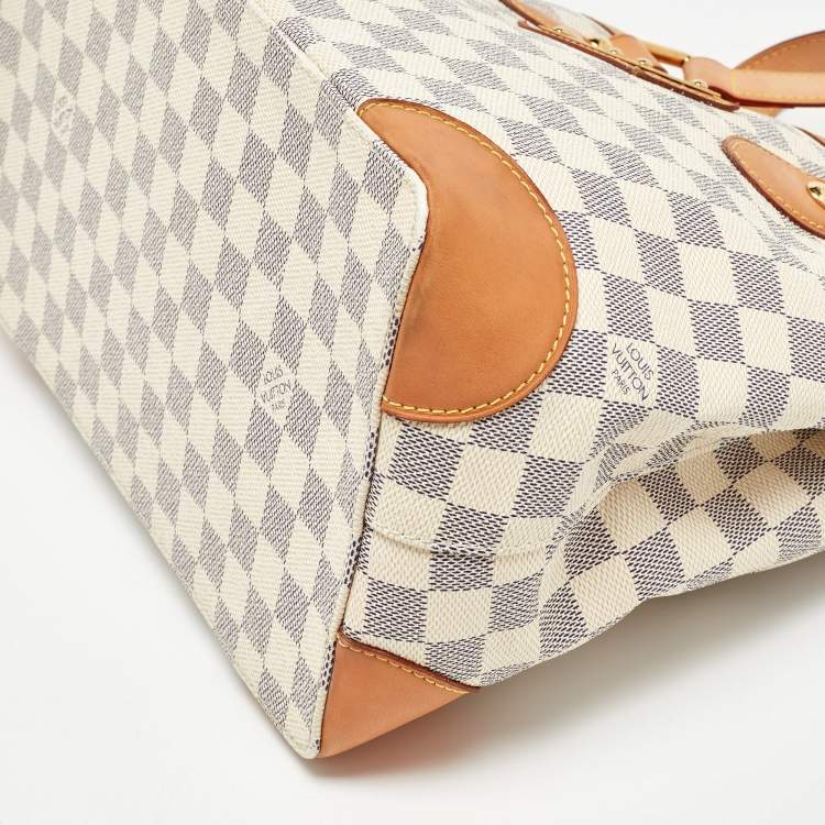 Pre Owned Louis Vuitton Damier Azur Canvas Hampstead PM Bag