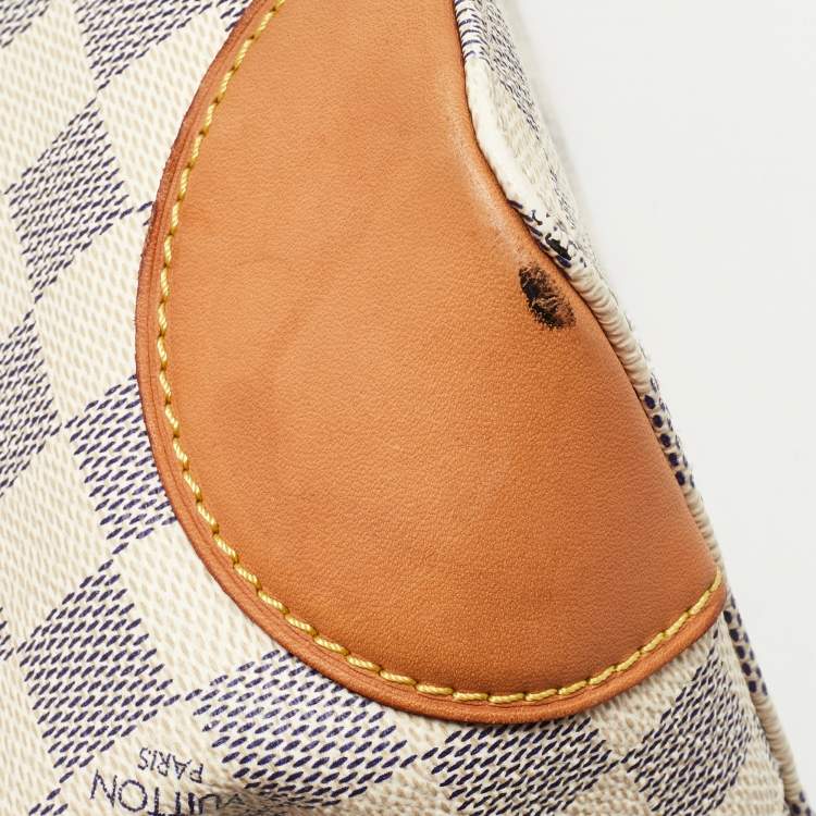 Pre Owned Louis Vuitton Damier Azur Canvas Hampstead PM Bag