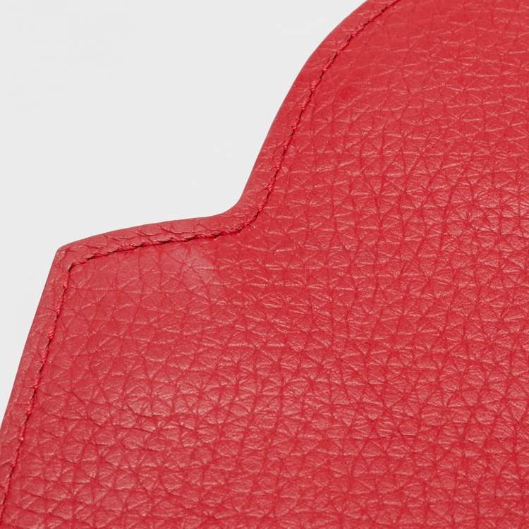 Pre Owned Louis Vuitton Rubis Taurillon Leather Capucines PM Bag