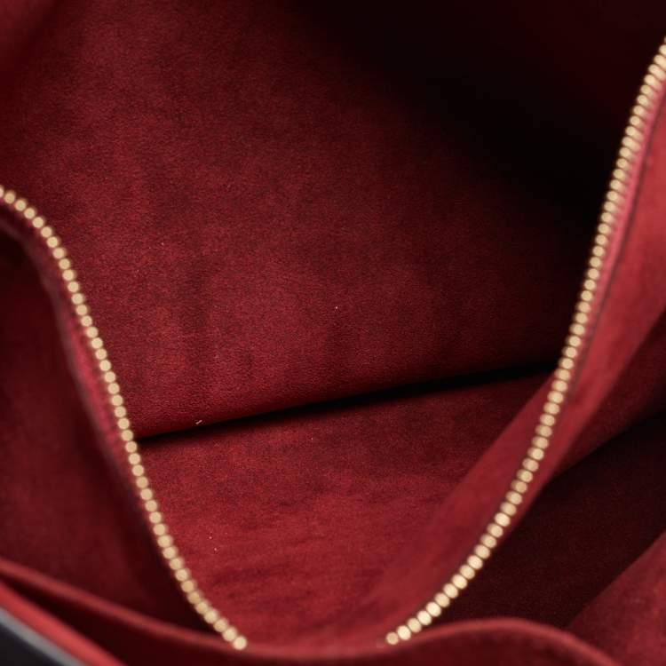 Pre Owned Louis Vuitton Black Leather Lockme Shopper Bag